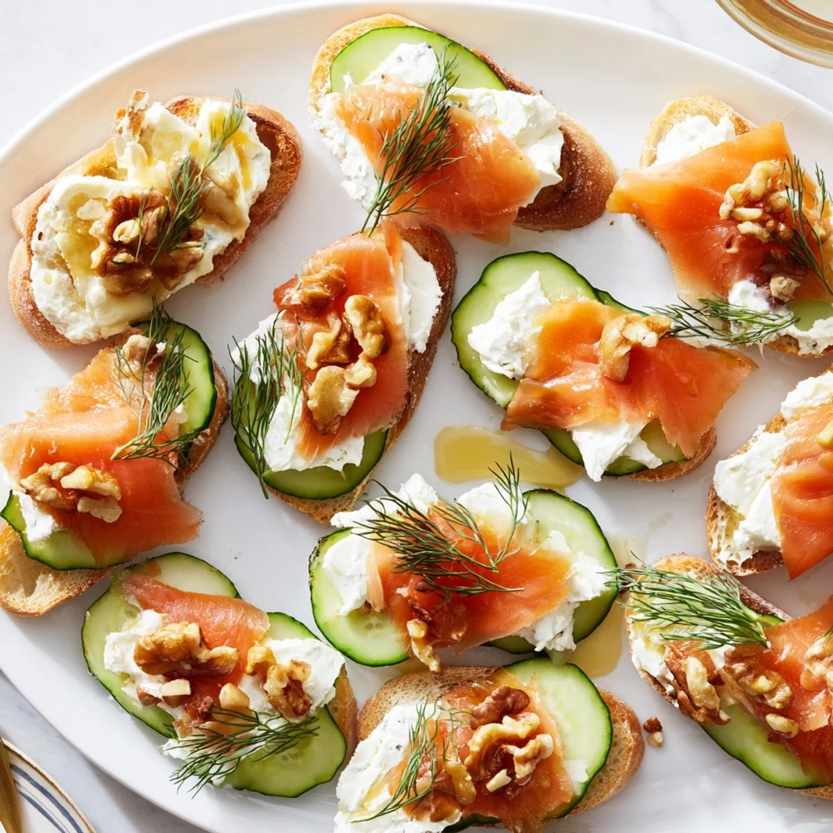 Close-up of delicious champagne pairings with cheese, fruit, and snacks, perfect for a party.