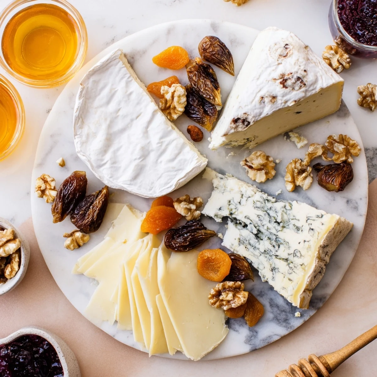 Elegant Plateau des Rois Mages Gourmand platter, brimming with cheeses, cured meats, and sweet treats ready to enjoy.