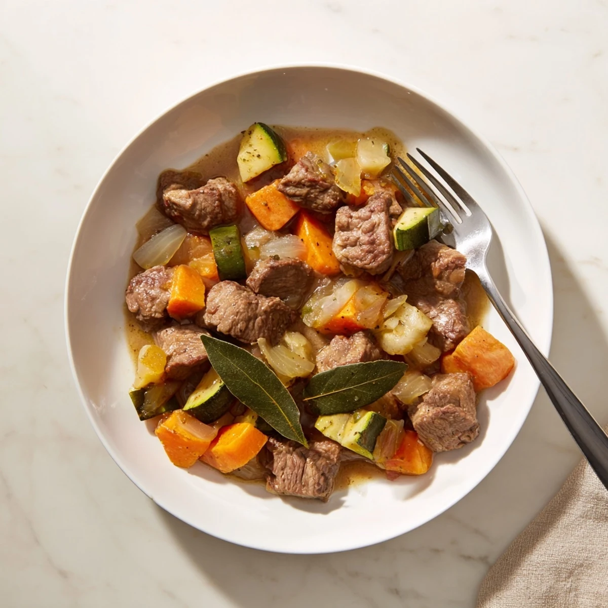 Delicious, easy Sweet Lamb Platter for Baby with soft lamb pieces and carrots, ready to eat.