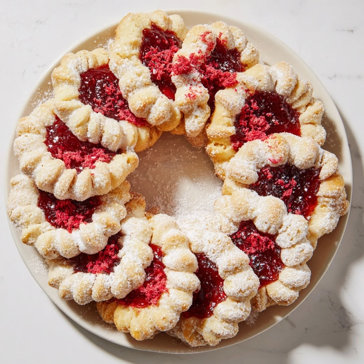 Sweet Wreath Raspberry Cookie