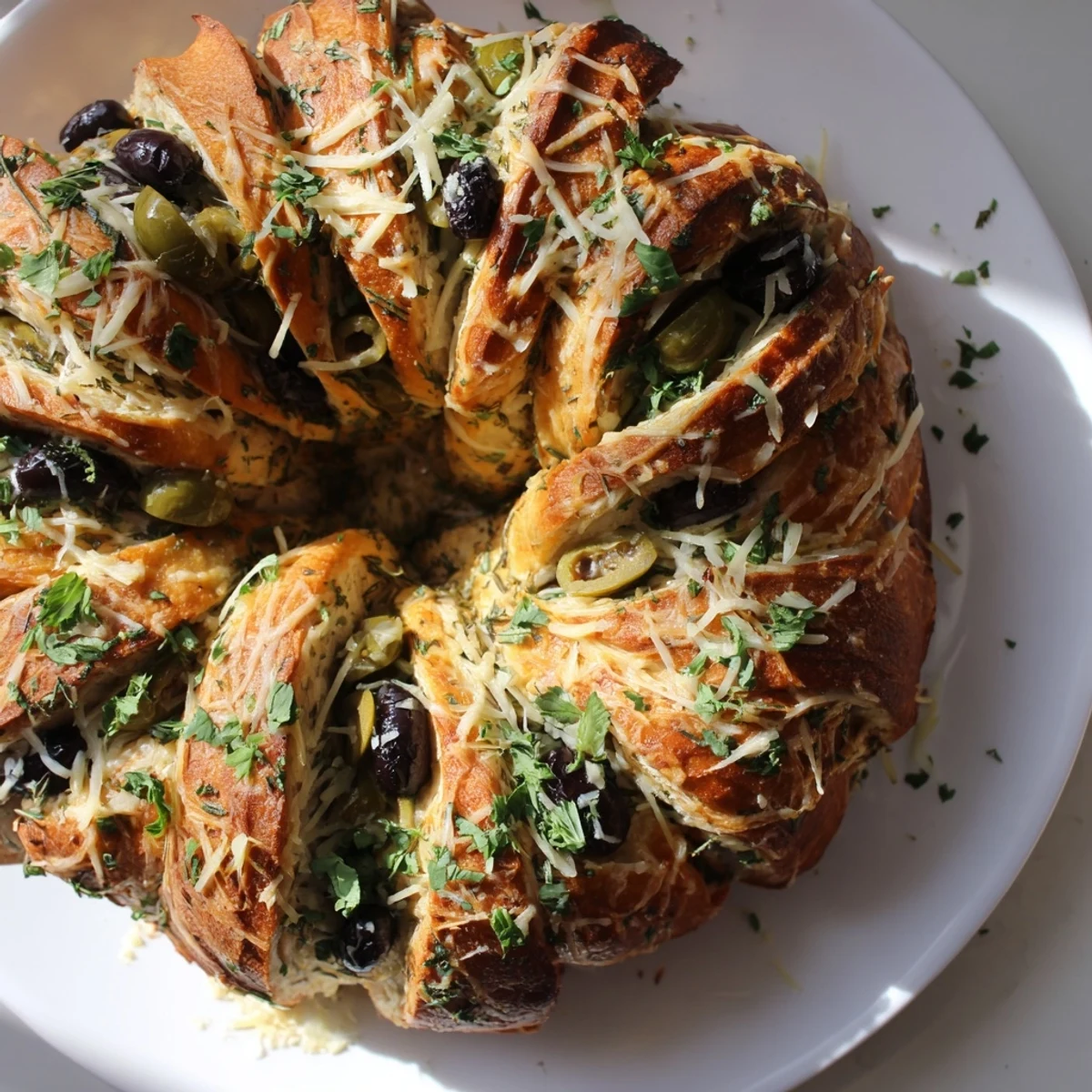 Herb Cheese Olive Wreath