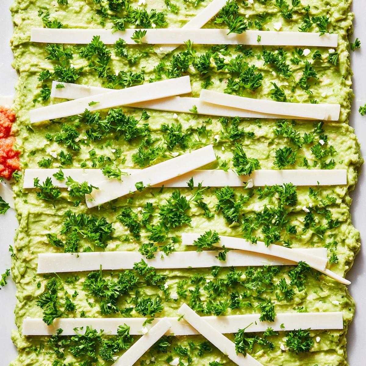 Vibrant Game Day Football Field Snack Board with guacamole “turf”, colorful snacks, and cheese yard lines.