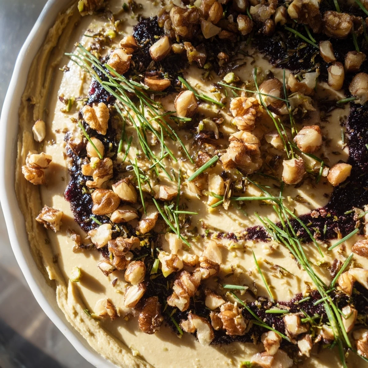 The Velvet Underground: A close-up view of delicate pâté layered with vibrant fig and blackcurrant jams.