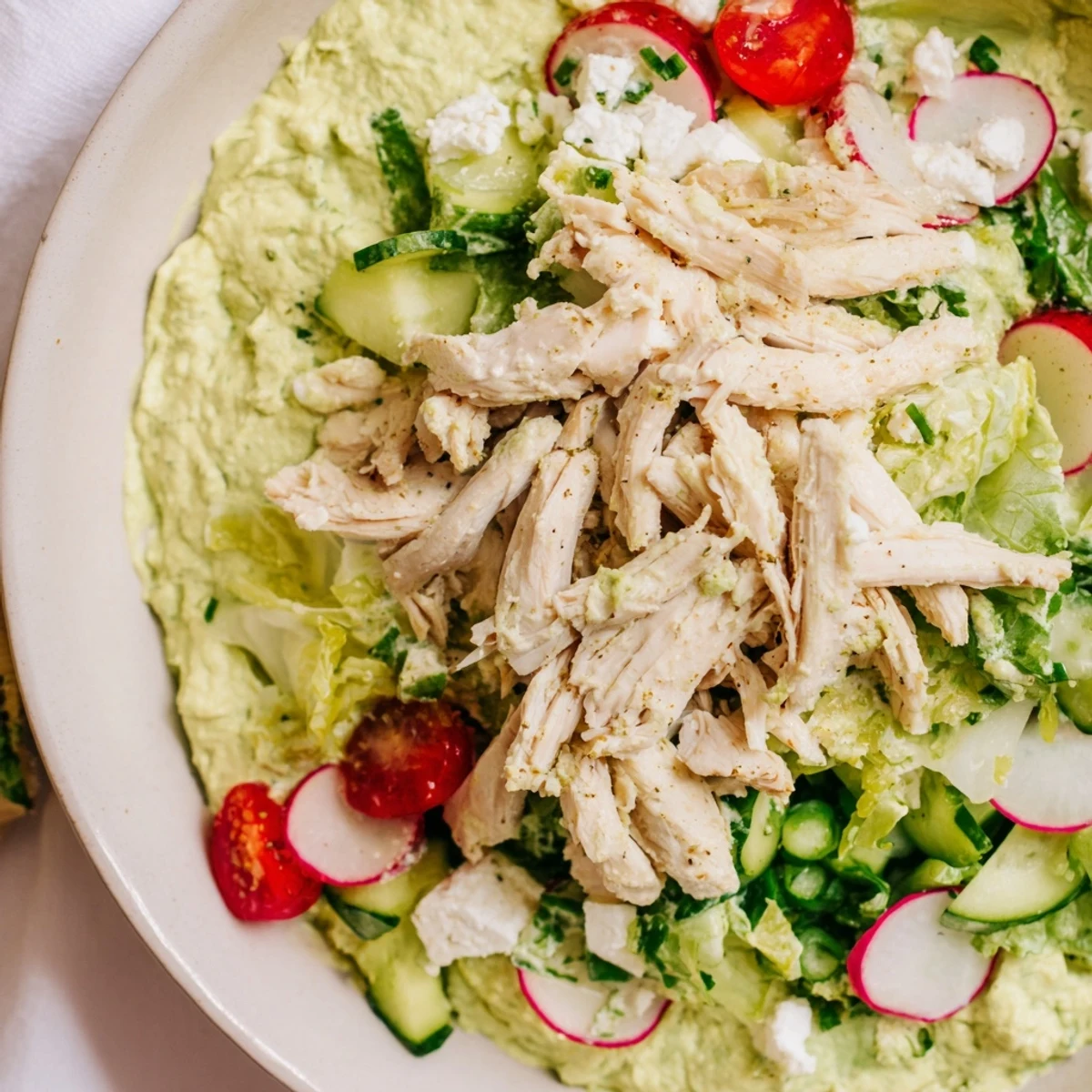 Green Goddess Chicken Nacho Dip