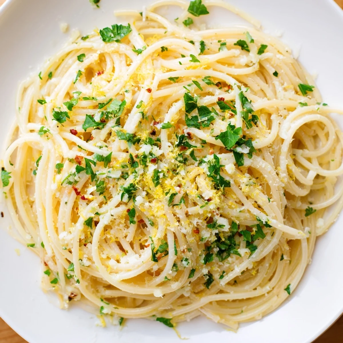 A bowl of delicious Garlic Butter Noodles, perfect for a quick, comforting vegetarian meal.