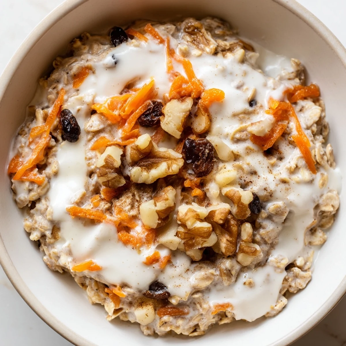 Imagine the spiced flavors of Carrot Cake Overnight Oats, perfect for a grab-and-go morning meal.