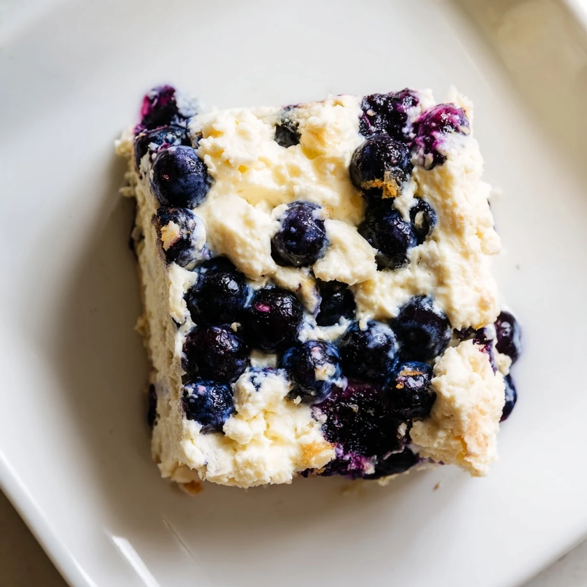 Blueberry Cottage Cheese Bake