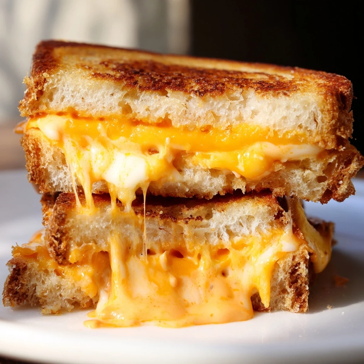 Golden, crispy crust perfectly encases melted cheese in this Spiked Grilled Cheese, ready to be devoured!