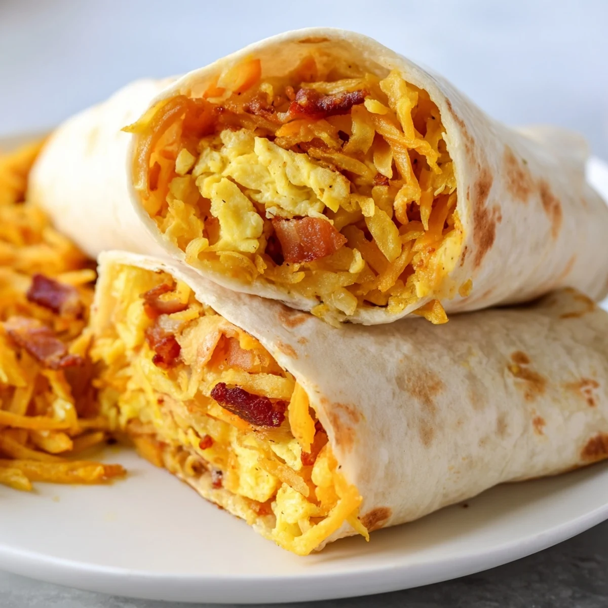 Warm, cheesy B.E.C. Breakfast Bites with crispy bacon, perfect for a quick breakfast on the go.