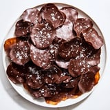 This stunning picture shows everyone's favorite Chocolate Potato Chip Bark, ready to be broken and savored.