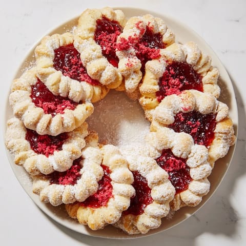 Sweet Wreath Raspberry Cookie