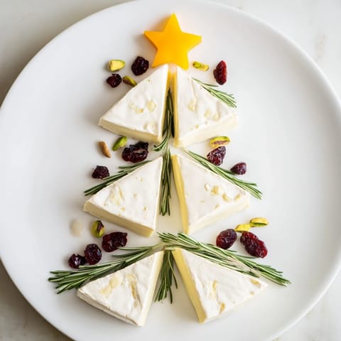 Simple Brie Triangle Cheese Tree