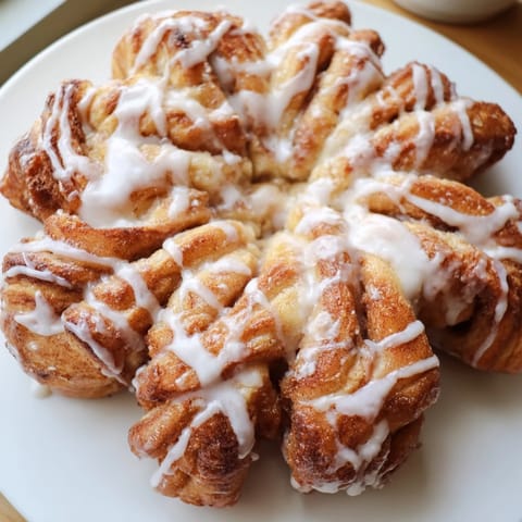 Cinnamon Roll Pull-Apart Snowflake