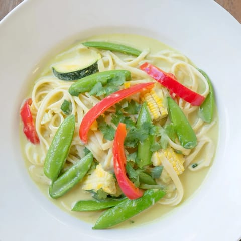 Thai Curry Green Pasta