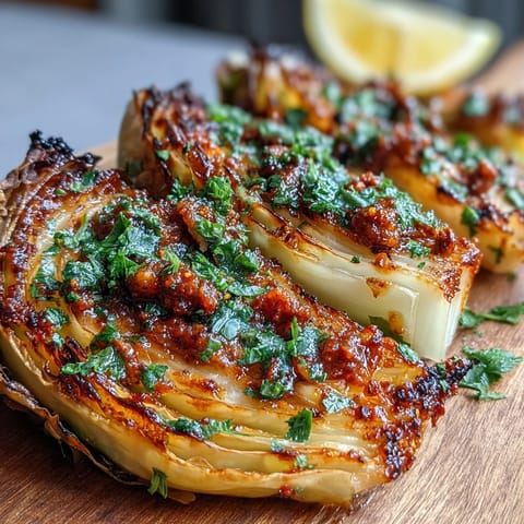 Baked Cabbage With Winter Romesco