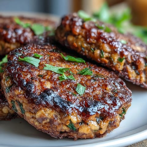 Freshly pan-fried Black-Eyed Pea Burger Patties nestled in a toasted bun with lettuce and tomato.