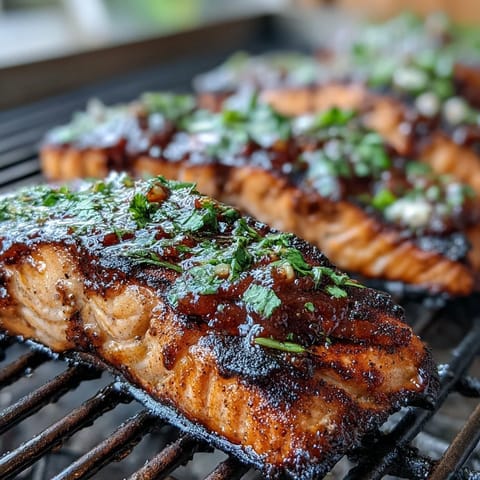Vibrant grilled salmon topped with zesty strawberry salsa for a fresh, healthy spring dinner.  