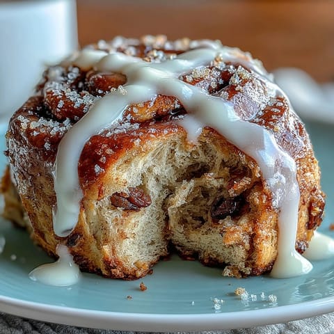 Warm, spiced hot cross buns with golden raisins and a sweet glaze, freshly baked for a comforting Easter treat.  