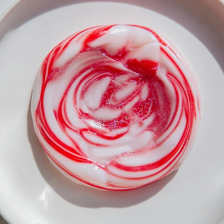 Shiny, clear peppermint candy bowl, a creative DIY hack, perfect for holiday gifting ideas.