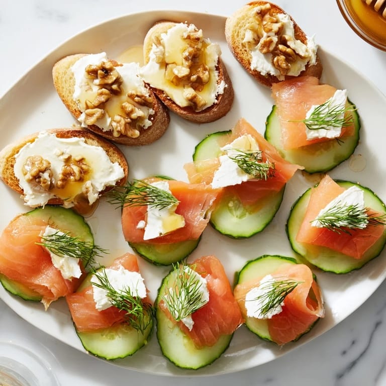 Festive spread of champagne pairings: smoked salmon, crackers, and fruits ready for a celebration feast.