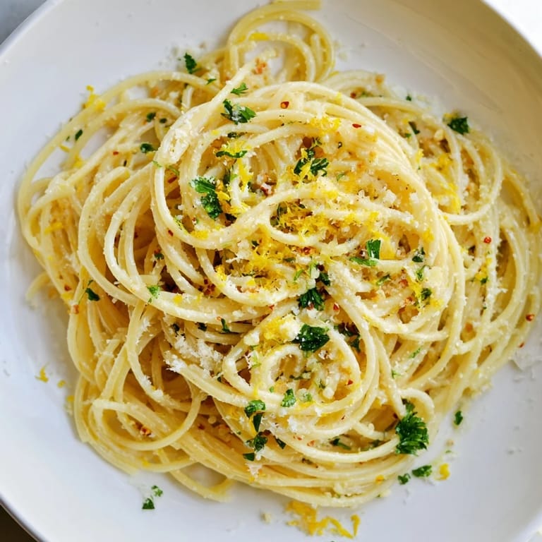 Close-up of buttery Garlic Butter Noodles with grated Parmesan, steaming and savory.