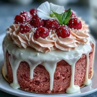Elegant Bridal Shower Rosé Velvet Cake with shimmering gold drip.